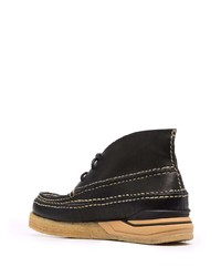 Bottines chukka en cuir noires VISVIM