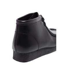 Bottines chukka en cuir noires Clarks Originals