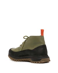 Bottines chukka en cuir olive Diemme