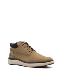 Bottines chukka en cuir olive Timberland