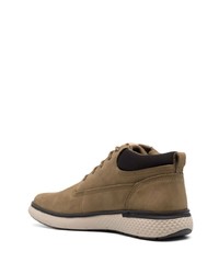 Bottines chukka en cuir olive Timberland