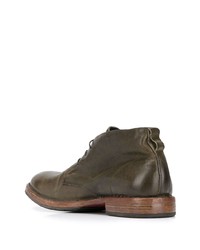 Bottines chukka en cuir olive Moma