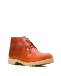 Bottines chukka en cuir orange Timberland