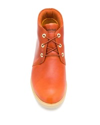 Bottines chukka en cuir orange Timberland