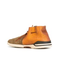 Bottines chukka en cuir orange VISVIM