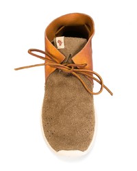 Bottines chukka en cuir orange VISVIM