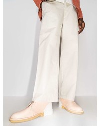 Bottines chukka en cuir roses Clarks Originals