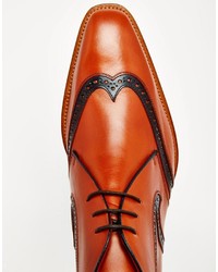 Bottines chukka en cuir rouges Jeffery West