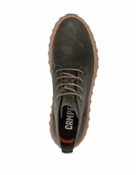 Bottines chukka en cuir vert foncé Camper