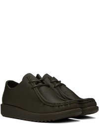 Bottines chukka en cuir vert foncé At.Kollektive