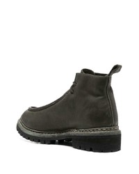 Bottines chukka en cuir vert foncé Guidi