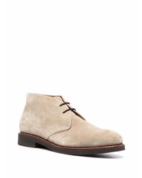 Bottines chukka en daim beiges Doucal's