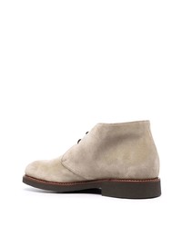 Bottines chukka en daim beiges Doucal's