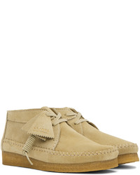 Bottines chukka en daim beiges Clarks Originals