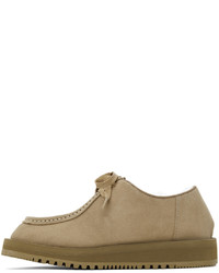 Bottines chukka en daim beiges Suicoke