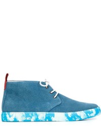 Bottines chukka en daim bleu canard Del Toro Shoes