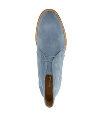 Bottines chukka en daim bleu clair Paul Smith