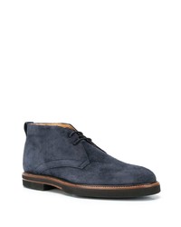 Bottines chukka en daim bleu marine Tod's