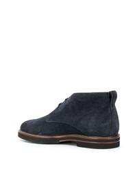 Bottines chukka en daim bleu marine Tod's