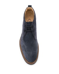 Bottines chukka en daim bleu marine Tod's