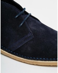 Bottines chukka en daim bleu marine Jack and Jones