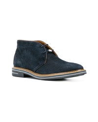 Bottines chukka en daim bleu marine BRIMARTS