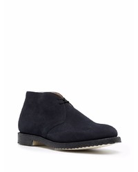 Bottines chukka en daim bleu marine Church's