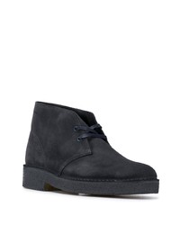 Bottines chukka en daim bleu marine Clarks Originals