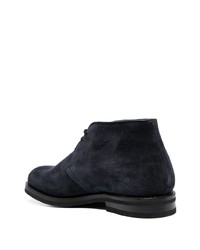 Bottines chukka en daim bleu marine Church's