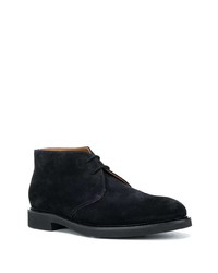 Bottines chukka en daim bleu marine Doucal's