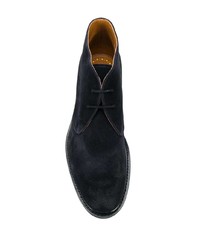 Bottines chukka en daim bleu marine Doucal's