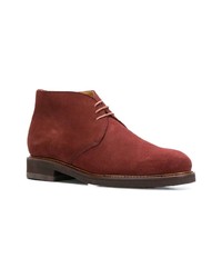 Bottines chukka en daim bordeaux Berwick Shoes