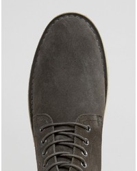 Bottines chukka en daim gris foncé Asos