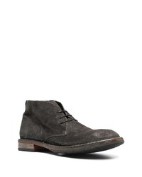 Bottines chukka en daim gris foncé Moma