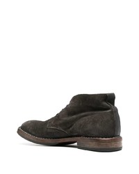 Bottines chukka en daim gris foncé Moma