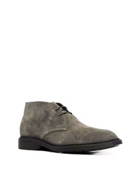 Bottines chukka en daim gris foncé Hogan