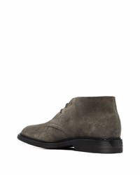 Bottines chukka en daim gris foncé Hogan