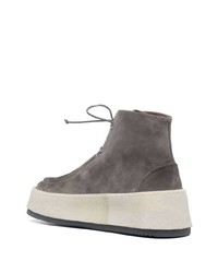 Bottines chukka en daim grises Marsèll