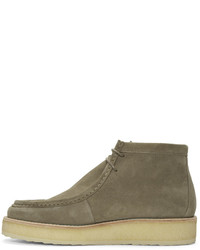 Bottines chukka en daim marron clair Pierre Hardy