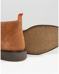 Bottines chukka en daim marron clair Asos