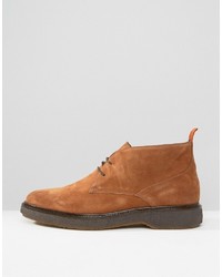 Bottines chukka en daim marron clair Asos