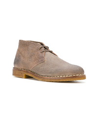 Bottines chukka en daim marron clair Maison Margiela