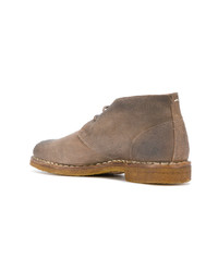 Bottines chukka en daim marron clair Maison Margiela