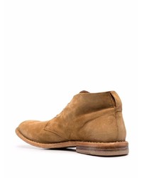 Bottines chukka en daim marron clair Moma