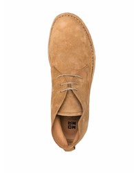 Bottines chukka en daim marron clair Moma