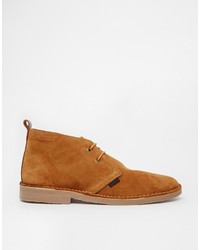 Bottines chukka en daim marron clair Ben Sherman