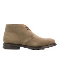 Bottines chukka en daim marron clair Church's