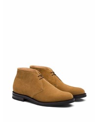 Bottines chukka en daim marron clair Church's