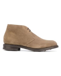 Bottines chukka en daim marron clair Church's