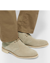 Bottines chukka en daim marron clair Church's